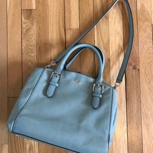 Kate Spade Grey Blue Satchel